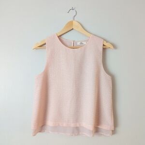 Anthropologie X Elodie Baby Pink Tank Blouse